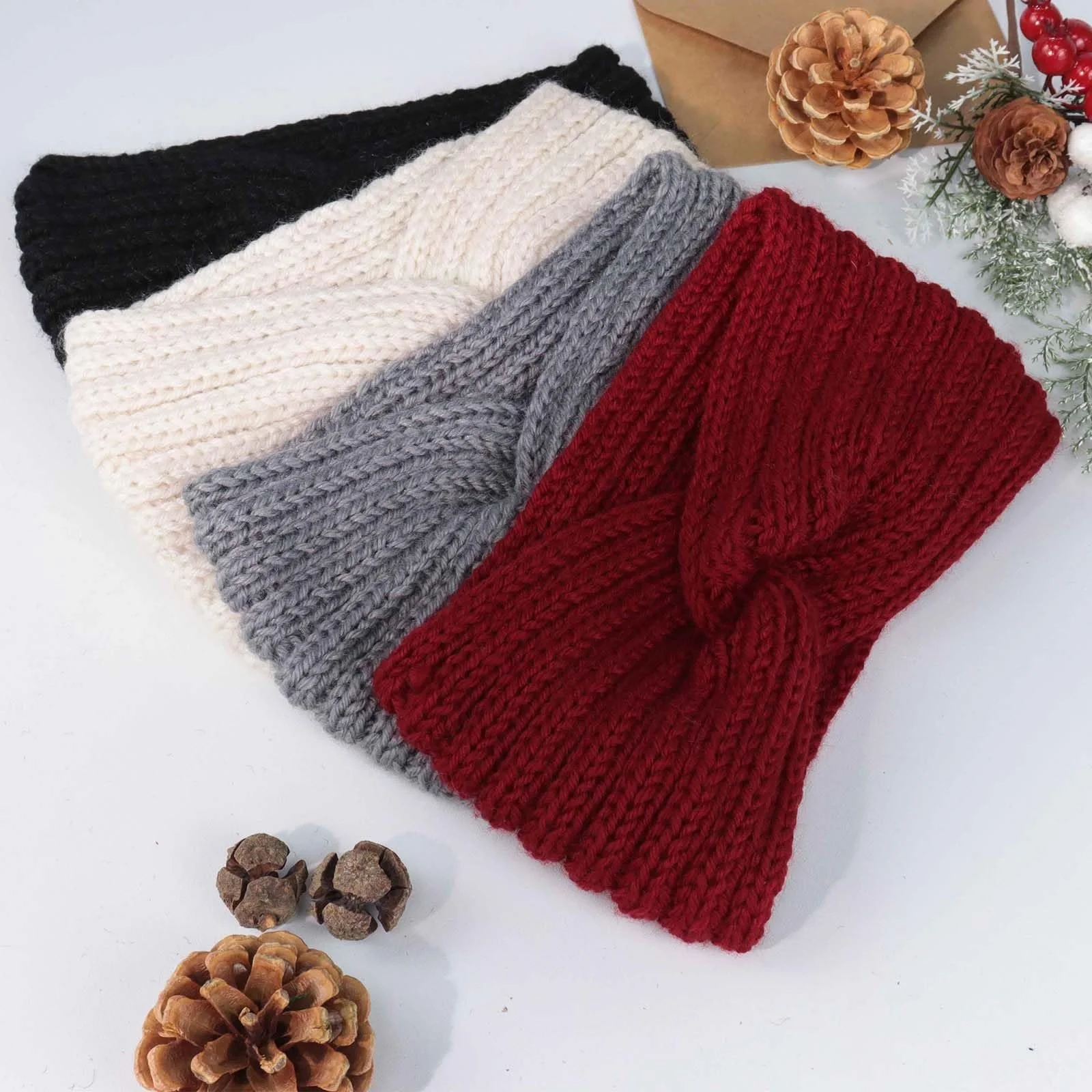 В'язана пов'язка на голову, фото №6