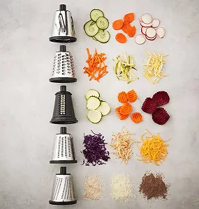 Барабанна терка NAEM з 4 насадками synthetic.ua - Фото 1