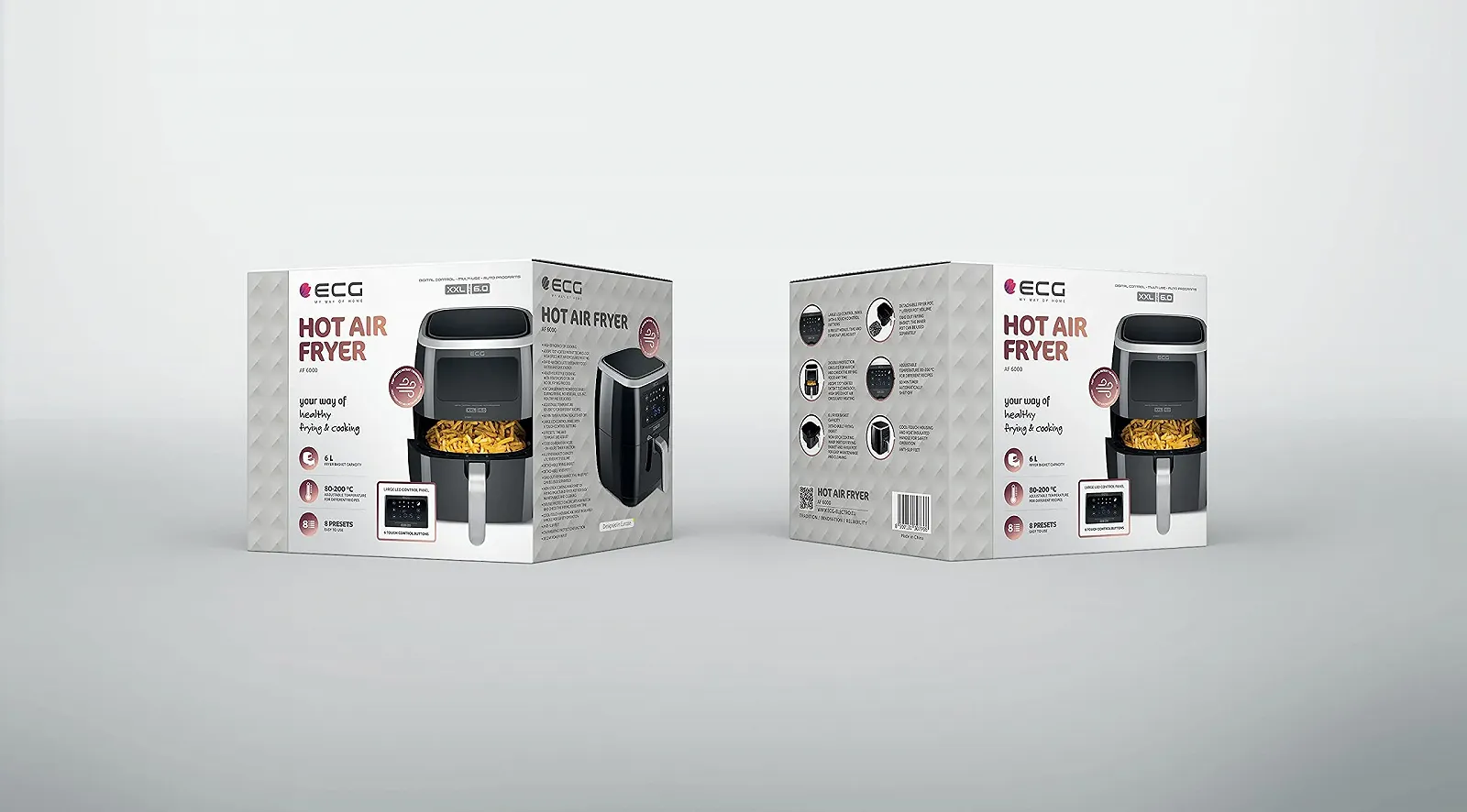 Мультипечь ECG AF 6000 Black, фото №6