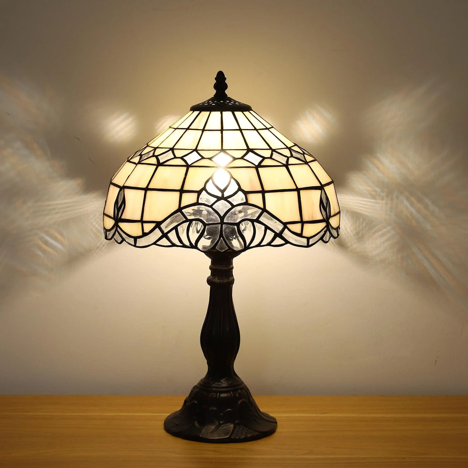 Настільна лампа Tiffany Вітражне скло Бароко Ретро Декоративна 30 x 30 x 45 см, фото №3