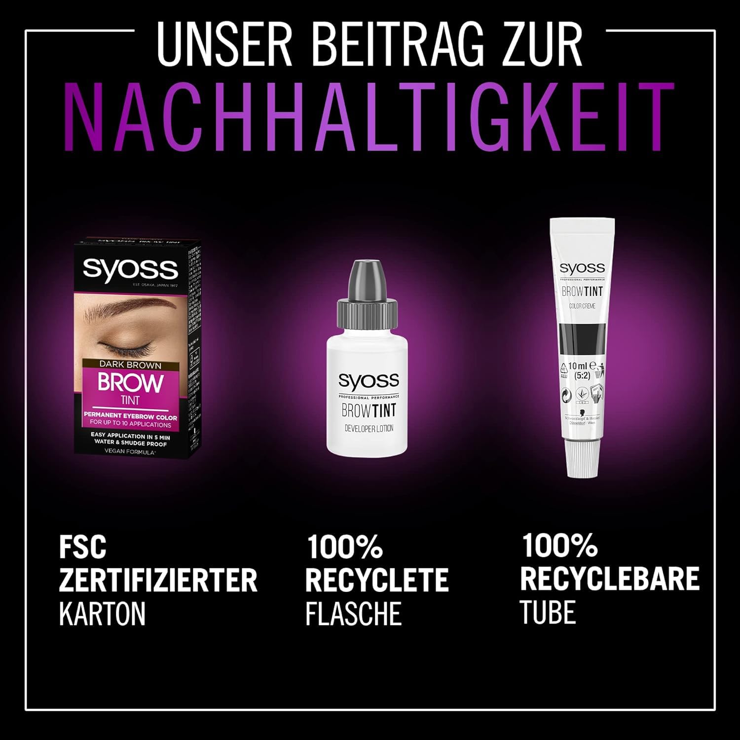 Набір Syoss Eyebrow Kit 4-1 Темно-коричневий 17 мл, фото №6