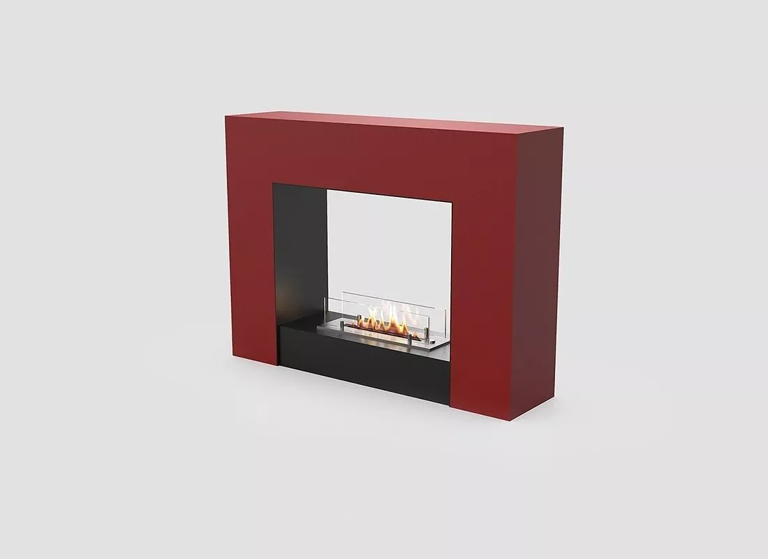 Напольный переносной биокамин в квартире Gloss Fire Edison-m2 Красный, фото №2 Напольный переносной биокамин в квартире Gloss Fire Edison-m2 Красный, фото №2