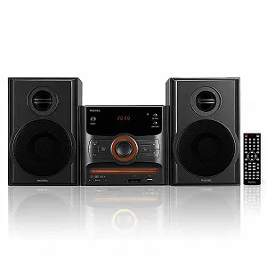 Міні-стереосистема Roxel RCD-250BT Micro Hi-Fi, DVD-програвач, функція караоке, дистанційне керування, бездротове відтворення, FM-радіо, відтворення USB MP3, вихідна потужність 40 Вт RMS - Фото 1