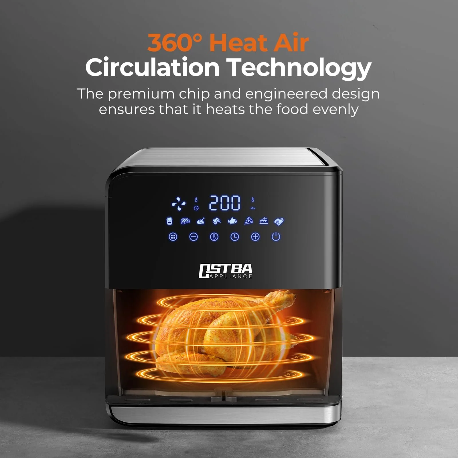 Мультипіч XXL 7.5 л 8 програм 80°C–200°C 1700 Вт Оглядове вікно Чорний, фото №3 Мультипіч XXL 7.5 л 8 програм 80°C–200°C 1700 Вт Оглядове вікно Чорний, фото №3