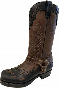 Ковбойские сапоги Sancho Мотоциклетные сапоги Western Boots Biker Boots Motorgrass Boots 6732 Коричневый/Черный - Фото 1