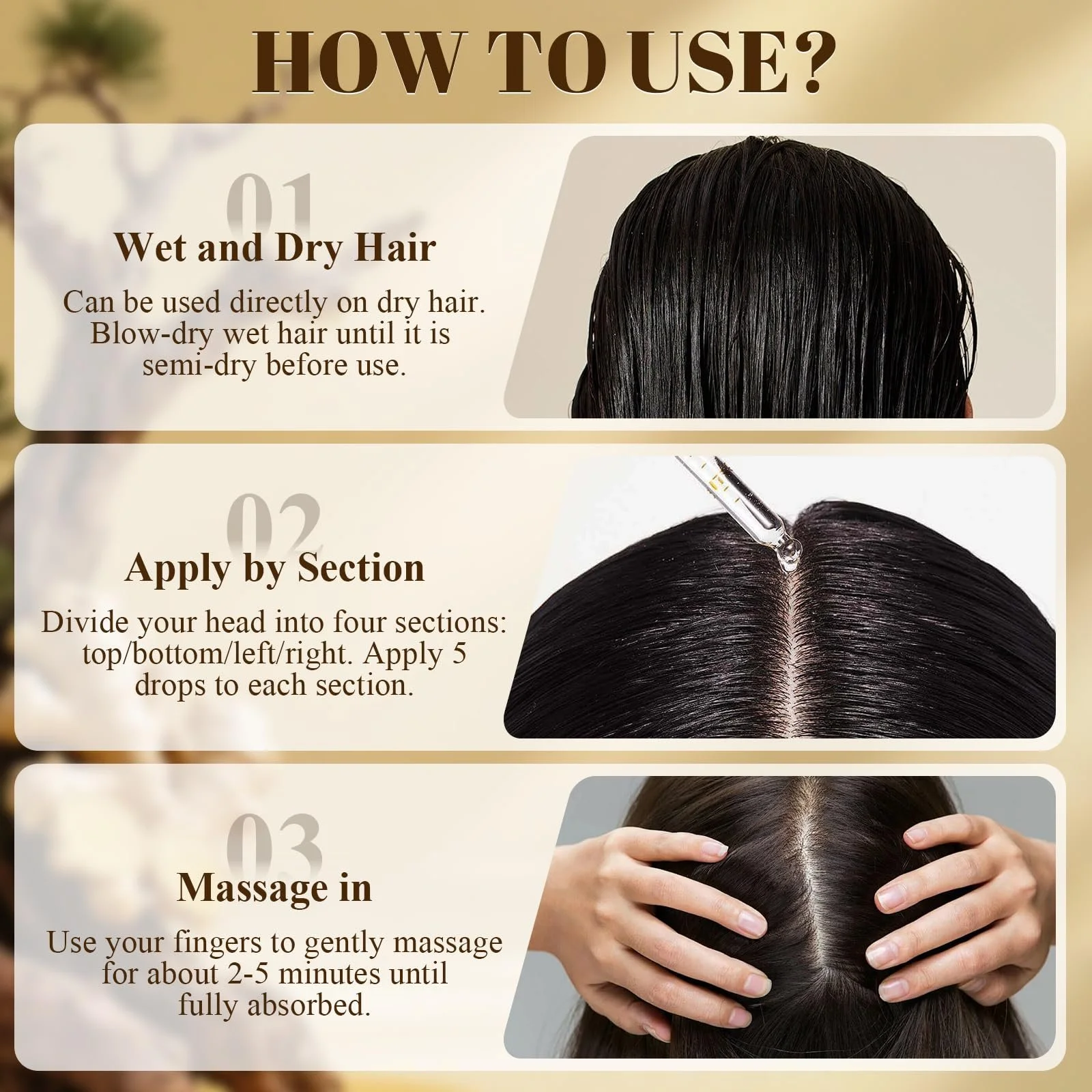 Сыворотка для густоты волос Мультипептидная, Сыворотка для роста волос, Сыворотка для волос для роста волос, Способствует густоте волос, Нежирная, Нелипкая, Против выпадения волос, Подходит для всех типов волос, 30 мл, фото №6