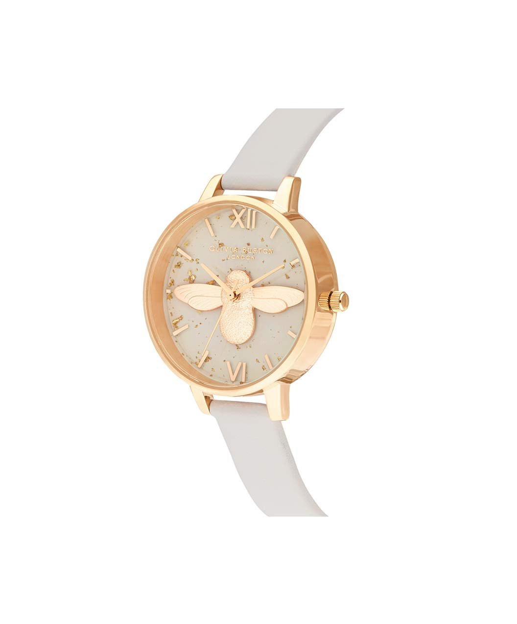 Жіночий аналоговий годинник Olivia Burton OB16GD37, рожевий шкіряний ремінець, різнокольоровий, браслет, фото №2