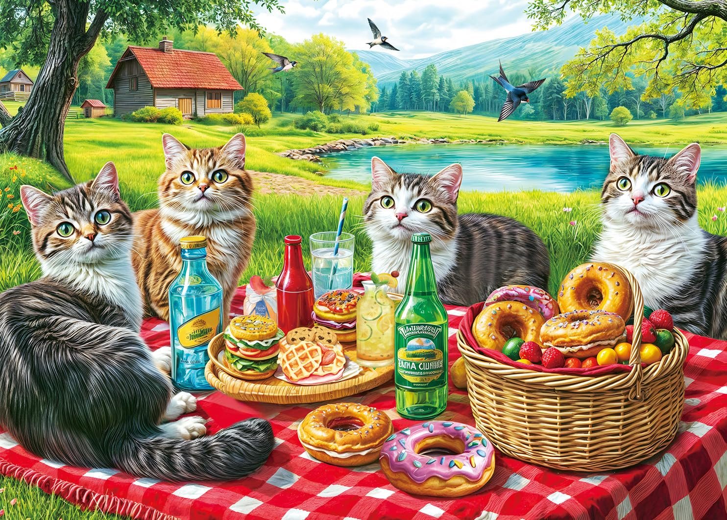 Пазл 500 деталей Кіт у поході 49 x 35 см, фото №1