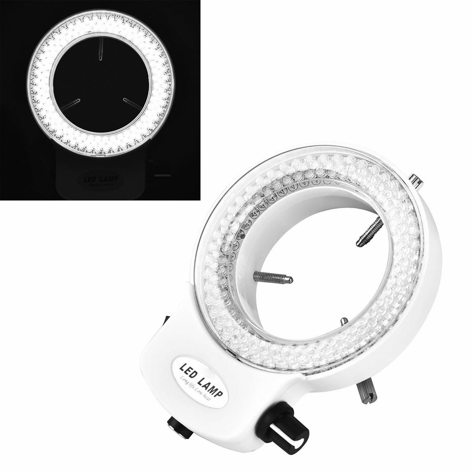 Кольцевая LED лампа 144 LED, регулируемая яркость, для стереомикроскопов и камер, белая, EU вилка, фото №7