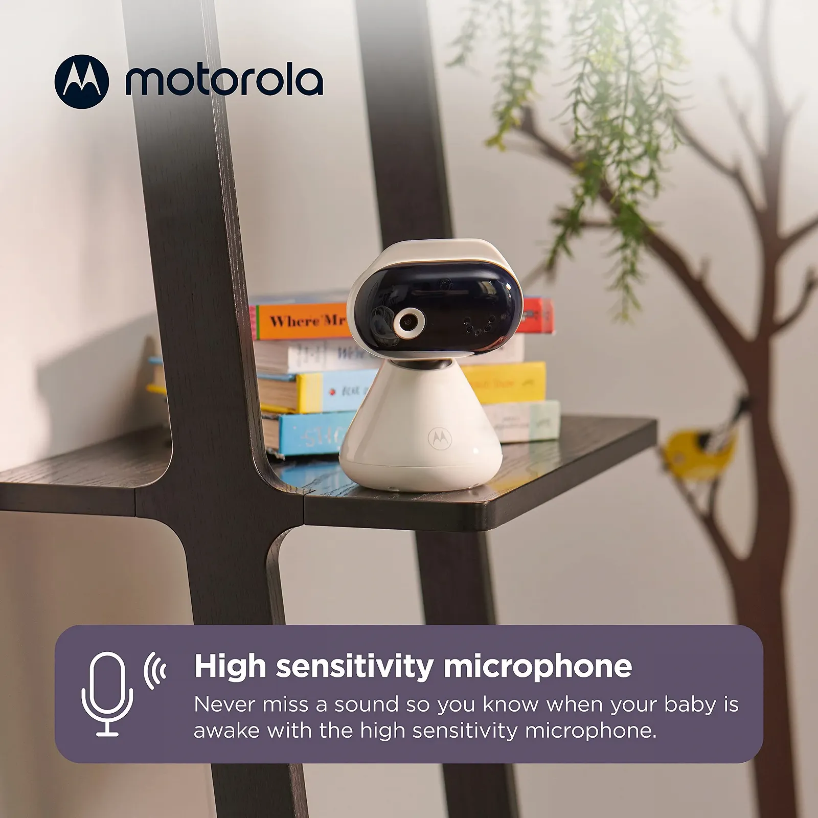 Відеоняня Motorola Nursery PIP1000 1080P Full HD WiFi App біла, фото №4 Відеоняня Motorola Nursery PIP1000 1080P Full HD WiFi App біла, фото №4