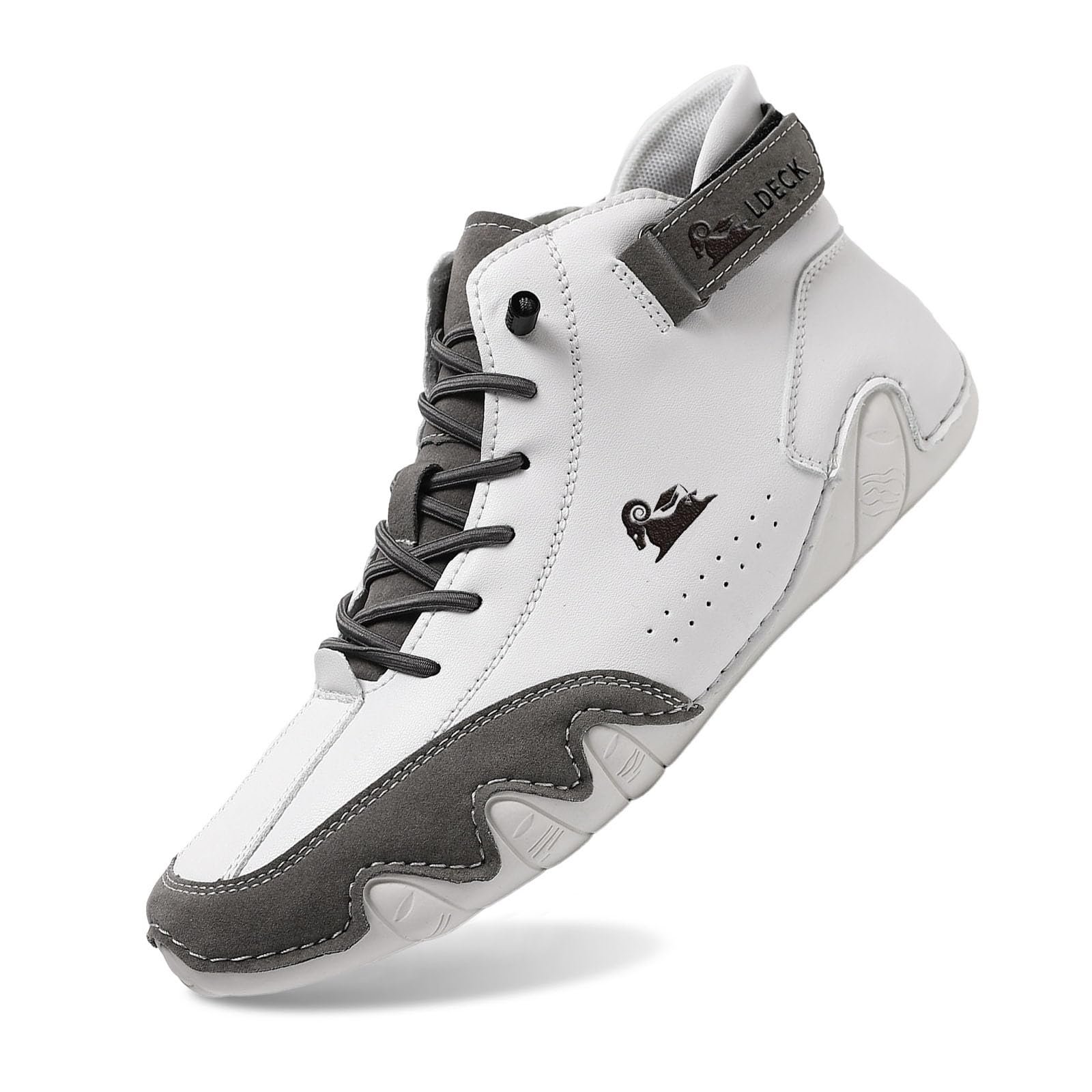 Чоловічі Жіночі Черевики Barefoot Шкіряні Високі Alpaca Черевики Cowboy Італійські Водонепроникні Тренувальні Черевики Boat Barefoot, фото №1