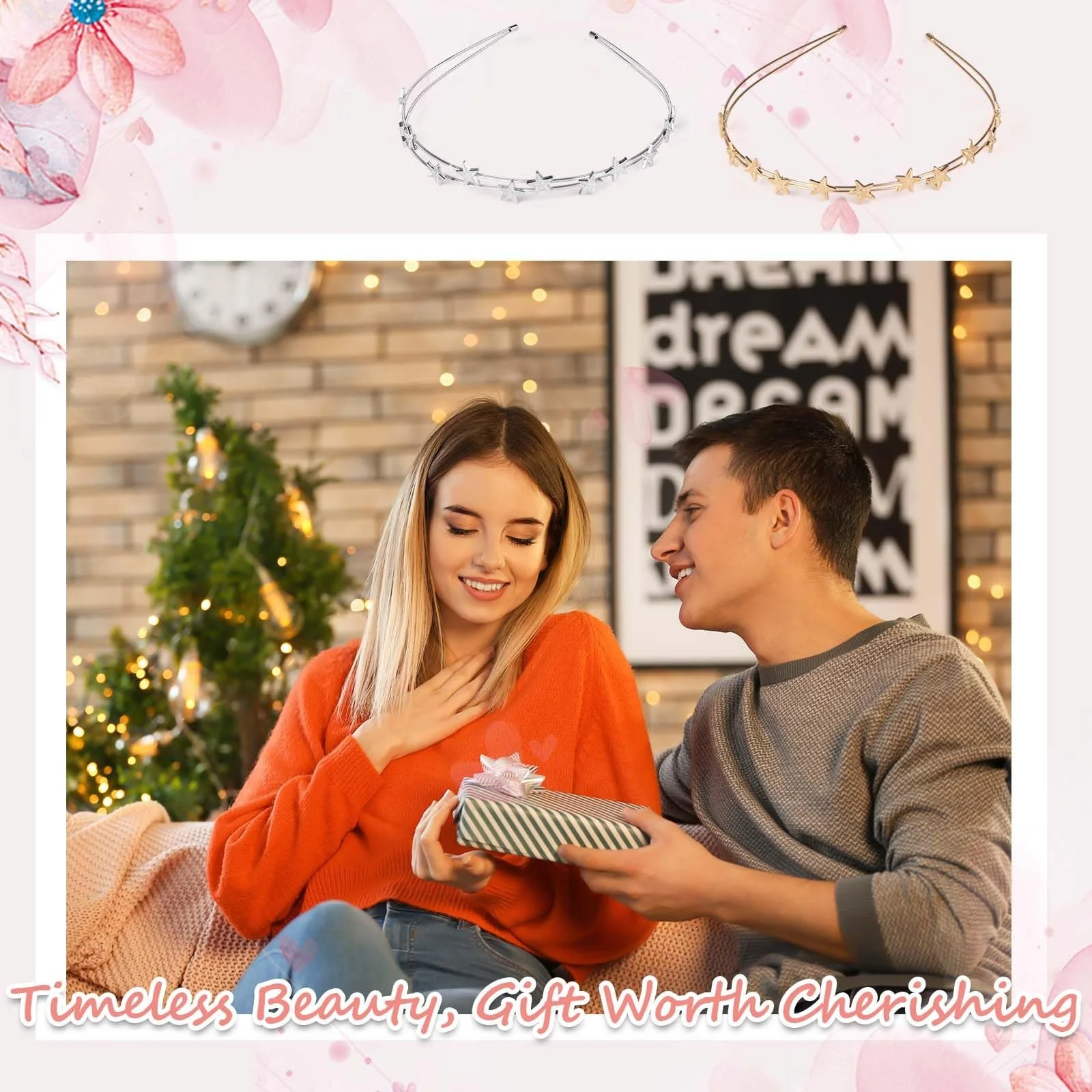 Набір з 2 жіночих обручів для волосся, фото №6