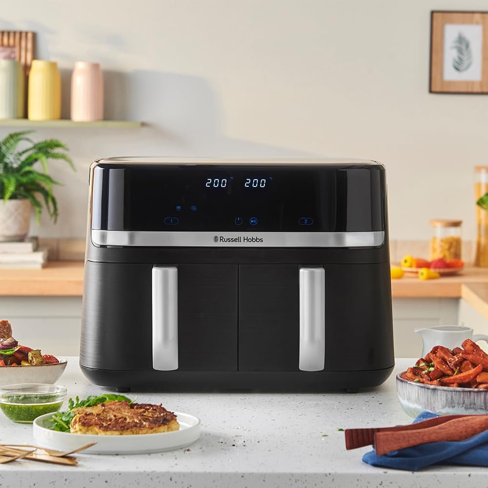 Решітка для гриля права Russell Hobbs SatisFry N700761 для 9 л 27681-56 з гумовими ніжками, фото №4 Решітка для гриля права Russell Hobbs SatisFry N700761 для 9 л 27681-56 з гумовими ніжками, фото №4
