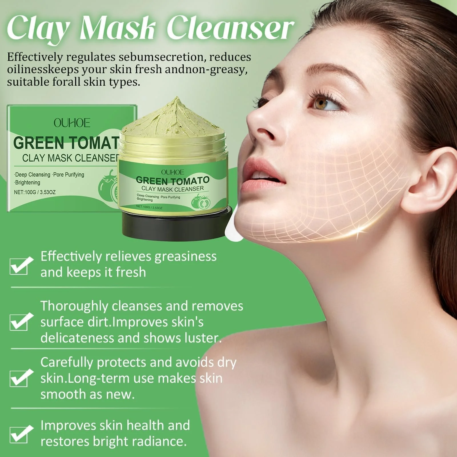 Маска для обличчя Deep Cleanse Mask Глиняна маска для глибокого очищення, фото №5