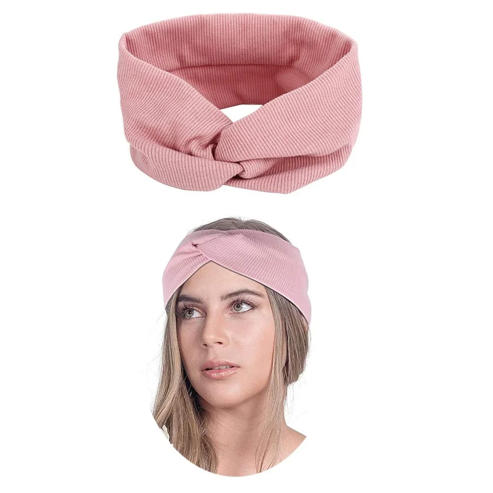 Набір пов'язок на голову для жінок і дівчат, 4 шт., еластична широка, фото №4 Набір пов'язок на голову для жінок і дівчат, 4 шт., еластична широка, фото №4