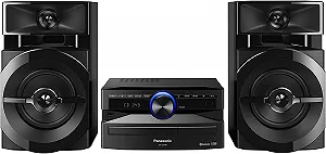 Мінісистема Panasonic 300 Вт, 2-смугова акустика, низькочастотний динамік: 13 см, CD-програвач, CD-R / RW, Bluetooth, USB, 30 FM / 15AM RDS, AUX, якість звуку, FM / AM RDS радіо синій - Фото 1
