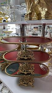 Дзеркальне блюдо, тортівниця 31х16 см - Фото 1