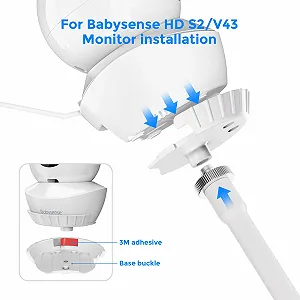 Тримач для відеоняні Tyeyober Babysense HD S2/V43 Flexible Rotating No Drilling synthetic.ua - Фото 1