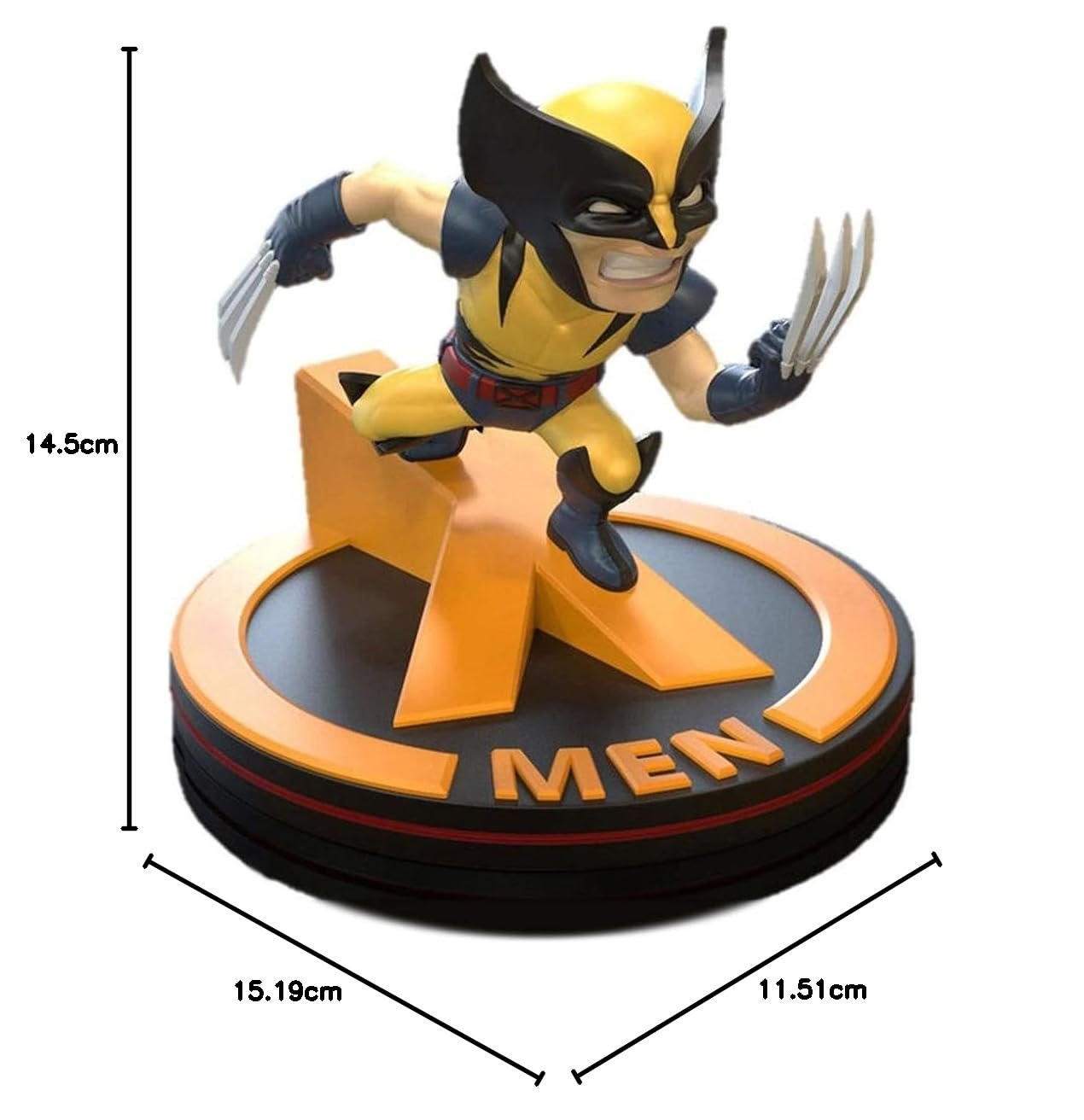 Диорама Marvel 80th Q-Fig Росомаха (Люди Икс) 11 cm, Черный/Желтый, фото №8