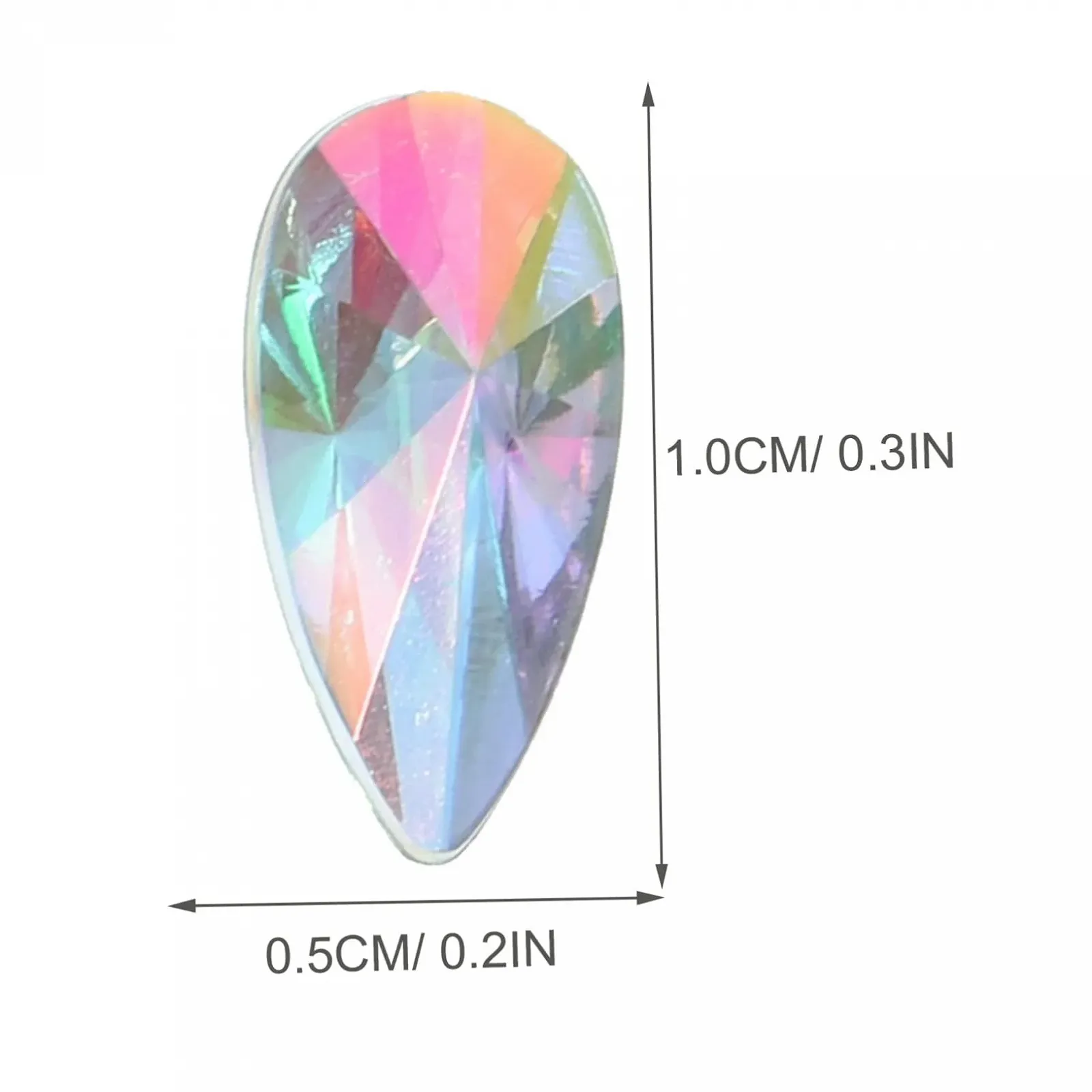 Стразы акриловые PLAFOPE Плоские Разноцветные, 300 шт, фото №7