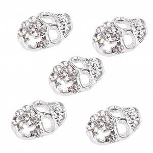 Наклейки для ногтей Стразы Саморезы Набор 10 шт Белый - Фото 1