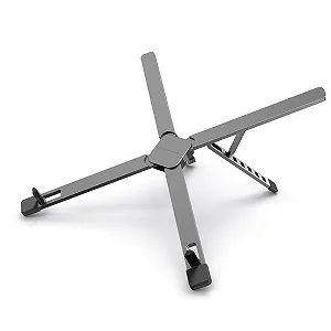 Подставка для ноутбука Складная Охлаждение ноутбука Док Портативная Компьютерная подкладка Темно-серый - Фото 1