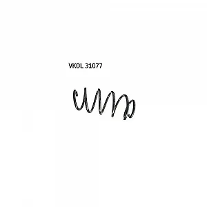 Пружина підвіски SKF VKDL 31077 для SKODA VAG, передній міст - Фото 1