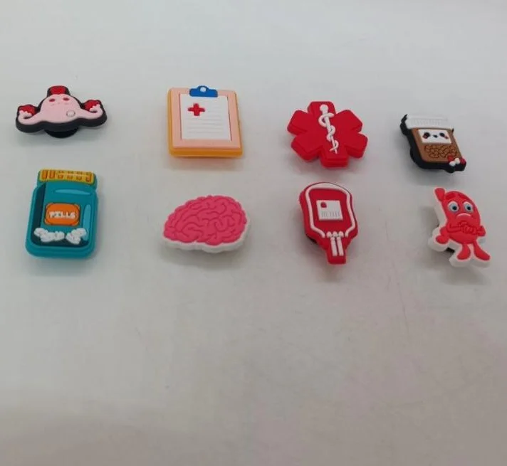 Джибитсы Медицина и Анатомия украшения для крокса аксессуары для Crocs украшения на кроксы декор для обуви набор 8 шт, фото №2