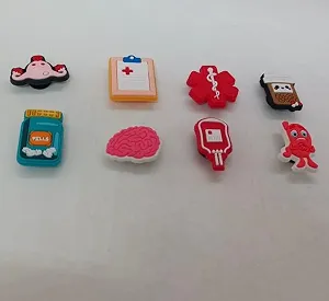 Джибітси Медицина та Анатомія прикраси для крокс аксесуари для Crocs прикраси на крокси декор для взуття набір 8 шт synthetic.ua - Фото 1