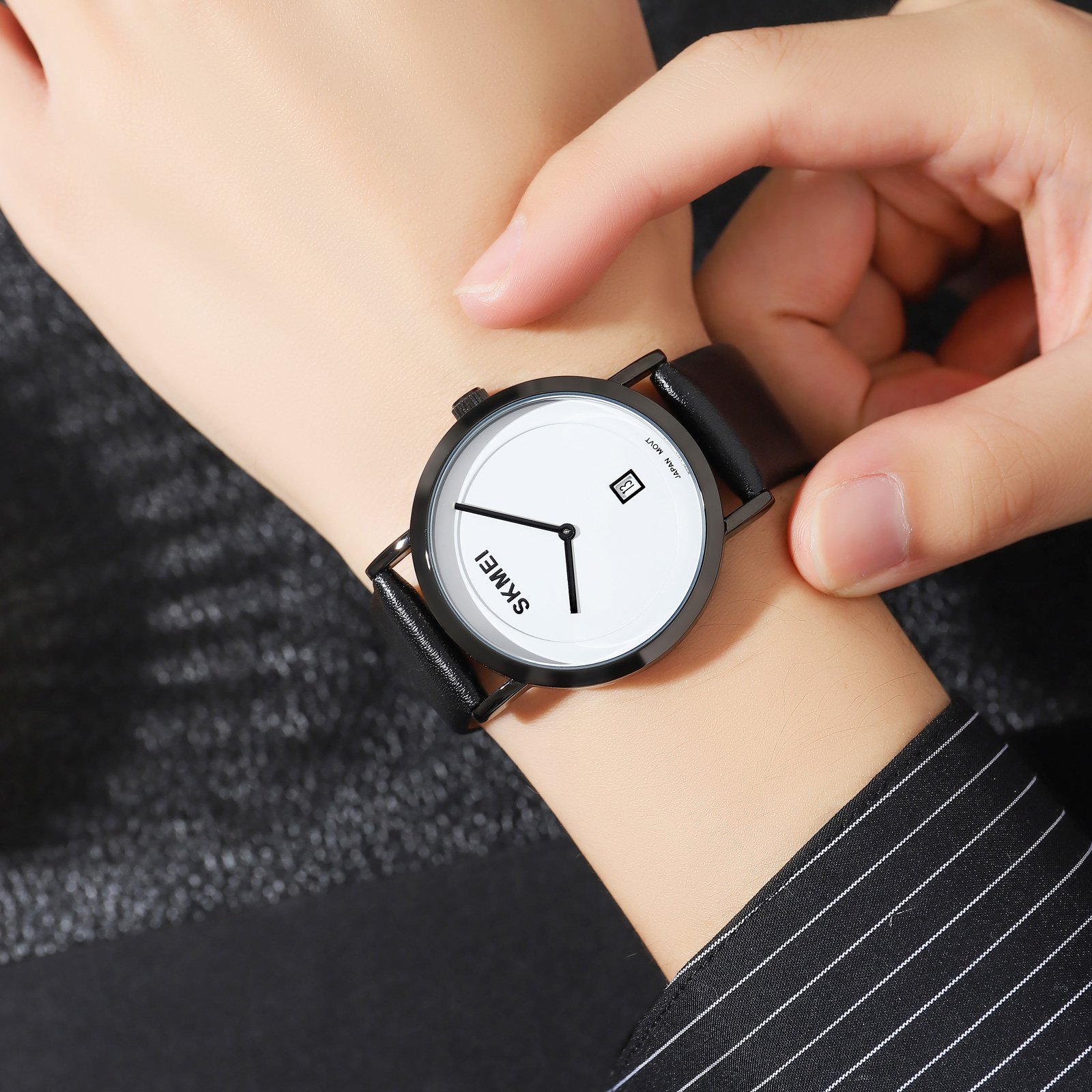 Годинник Skmei 1907BKWT Black-White SALE, фото №3