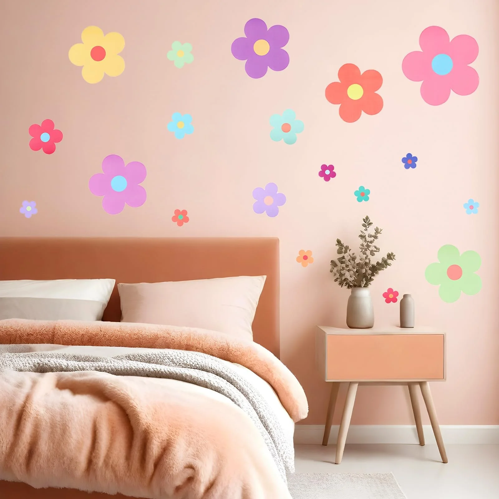 Набір настінних наклейок Cute Flowers 9 шт. Вінілова, фото №4 Набір настінних наклейок Cute Flowers 9 шт. Вінілова, фото №4