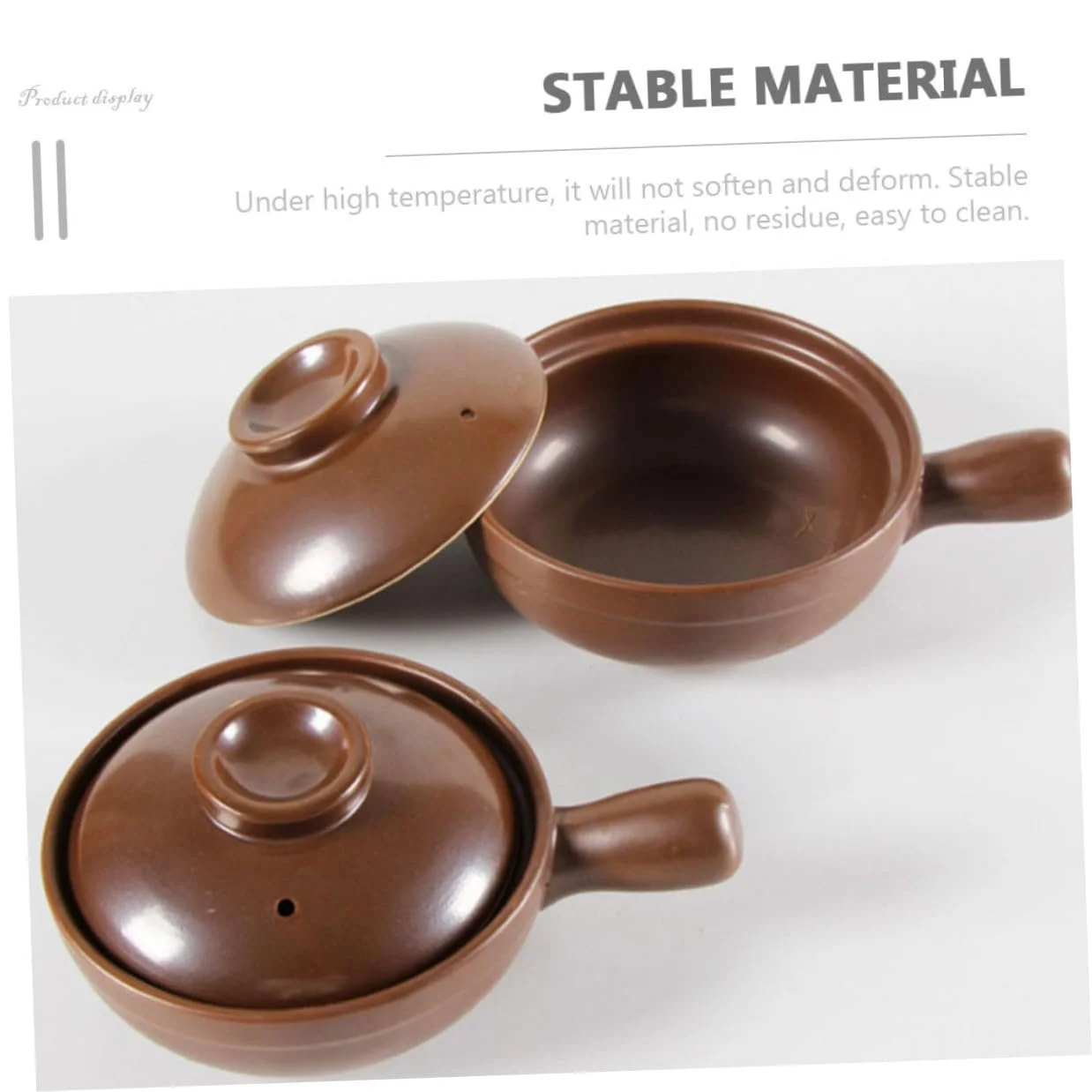 Ковш-кокот керамічний Термостійкий з бічною ручкою, фото №5