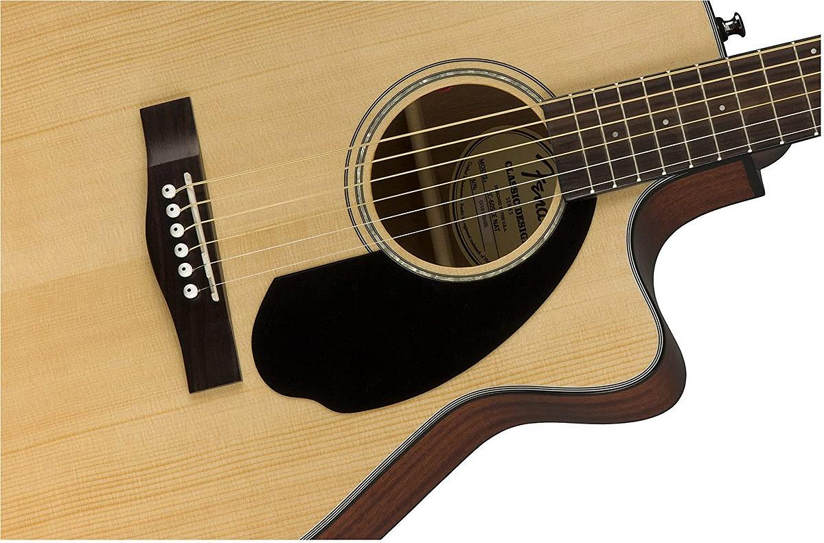 Электроакустическая гитара Fender CD-60SCE Natural WN, фото №5