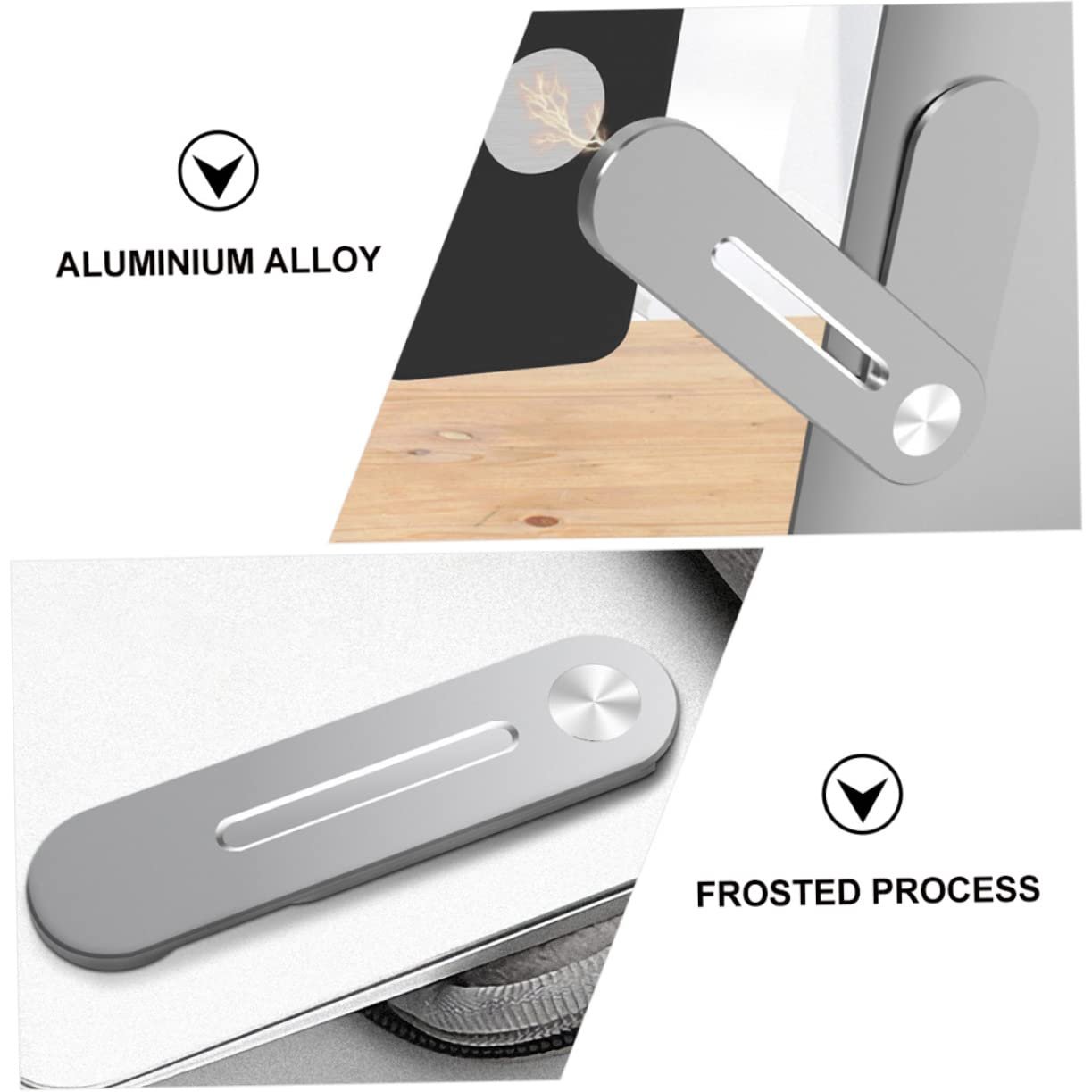 Держатель для телефона Магнитный для ноутбука Серебряный, упаковка 2 шт, фото №8