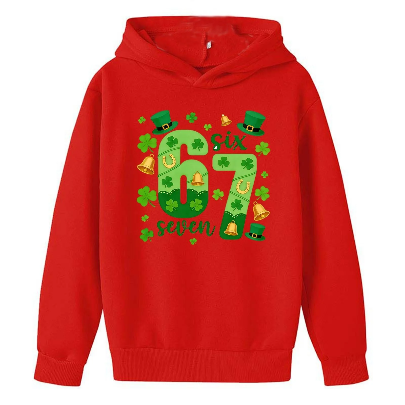 Толстовки с мемом 67 Six Seven, с длинным рукавом, с капюшоном и принтом 67, удобная мягкая толстовка, уличный пуловер, модный джемпер для девочек и мальчиков, фото №4