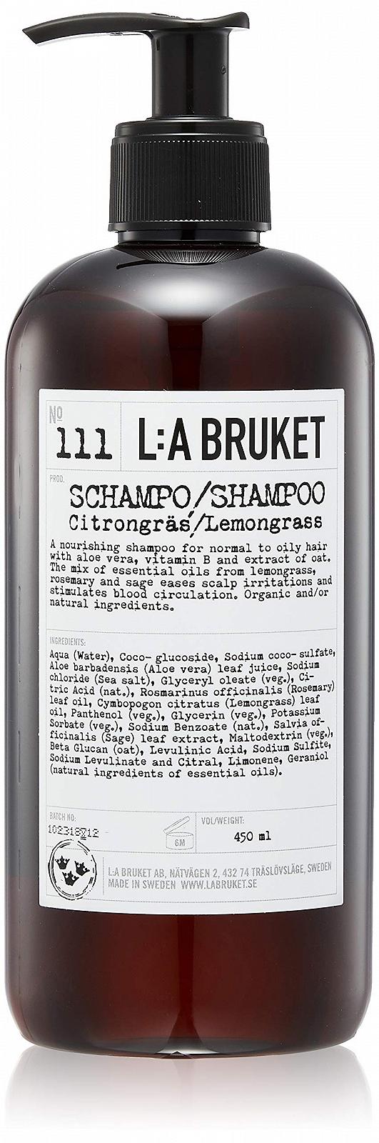 Шампунь L:A Bruket No. 111 Лемонграс 450 мл, фото №1