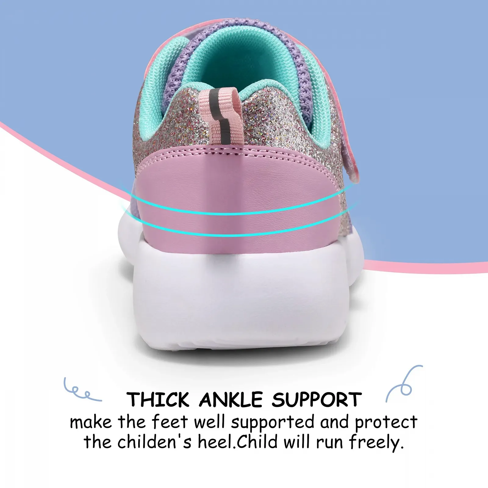Детские Блестящие Кроссовки для Девочек, фото №11