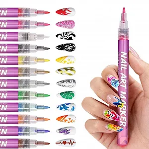 Nail Marker Fine Tip 0,5 мм ручка-лайнер для рисунков и контуров - Фото 1
