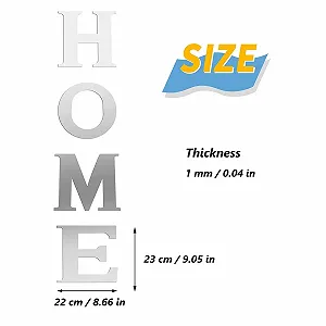 Наклейка на стіну 3D Mirror Home дзеркальна акрилова самоклеюча Сріблястий synthetic.ua - Фото 1