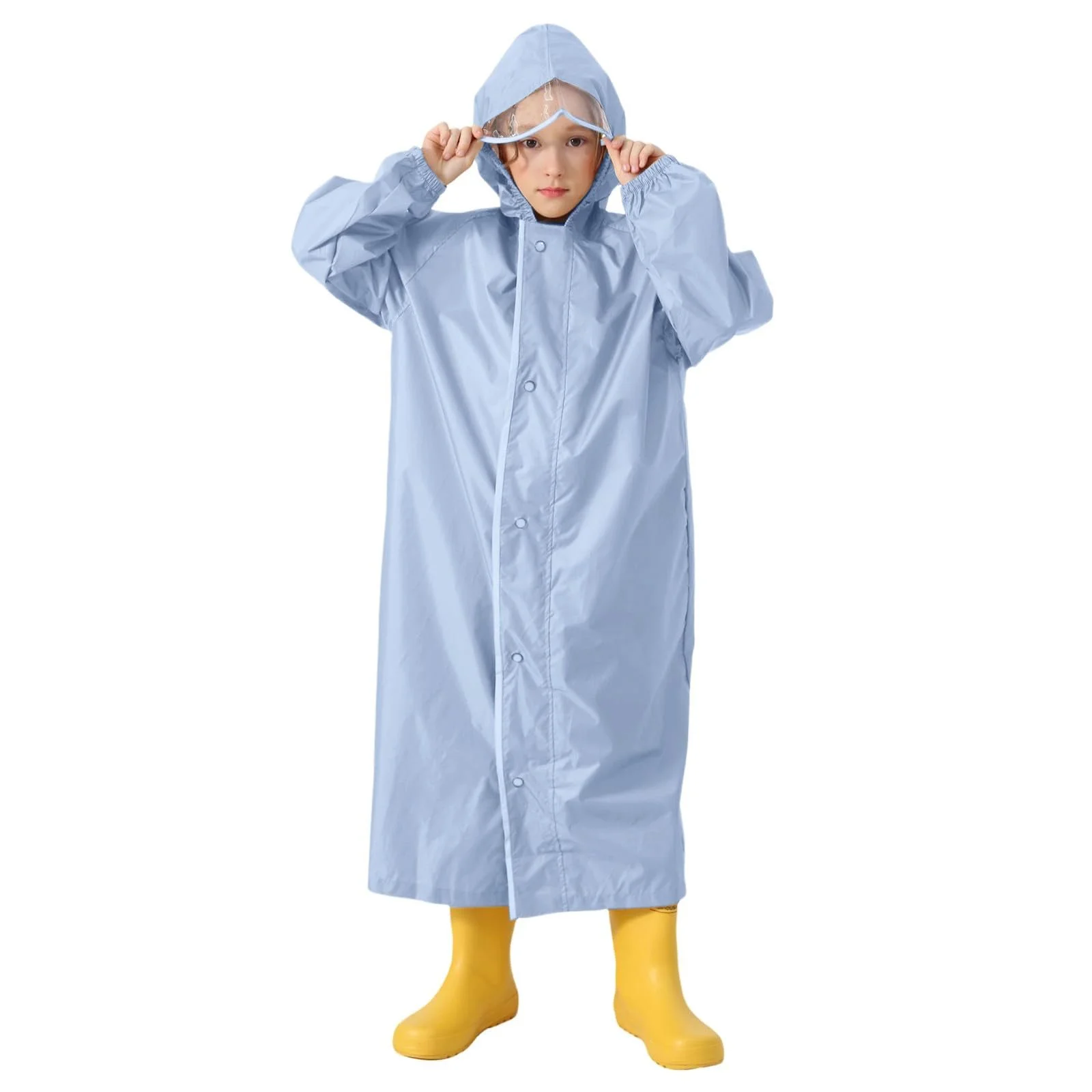 Дитячий Дощовик для Хлопчиків і Дівчаток Однотонний Довгий, фото №1 Дитячий Дощовик для Хлопчиків і Дівчаток Однотонний Довгий, фото №1