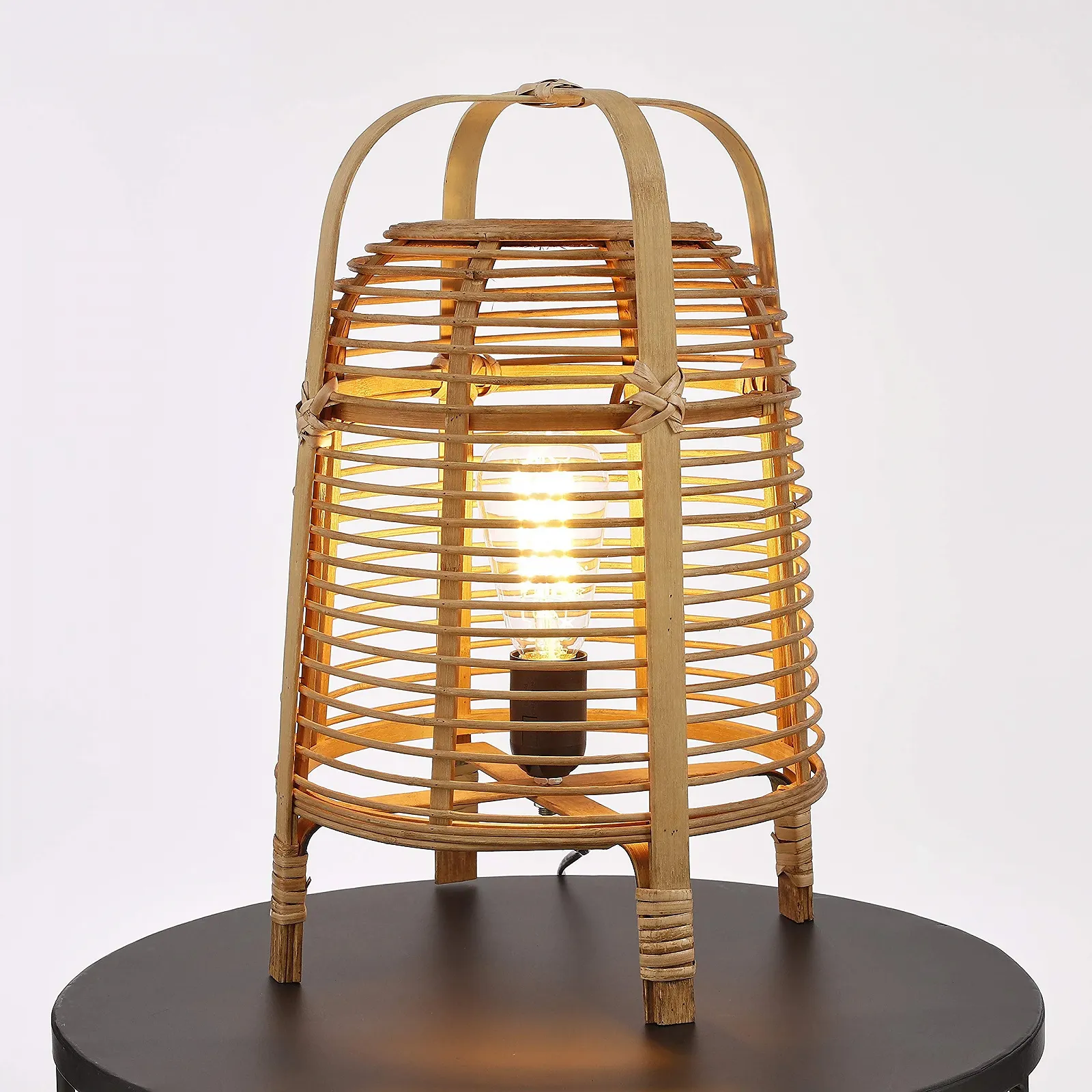 Настольная лампа Mica Decorations Page Bamboo H41 x Ø27 см Светло-коричневый, фото №5