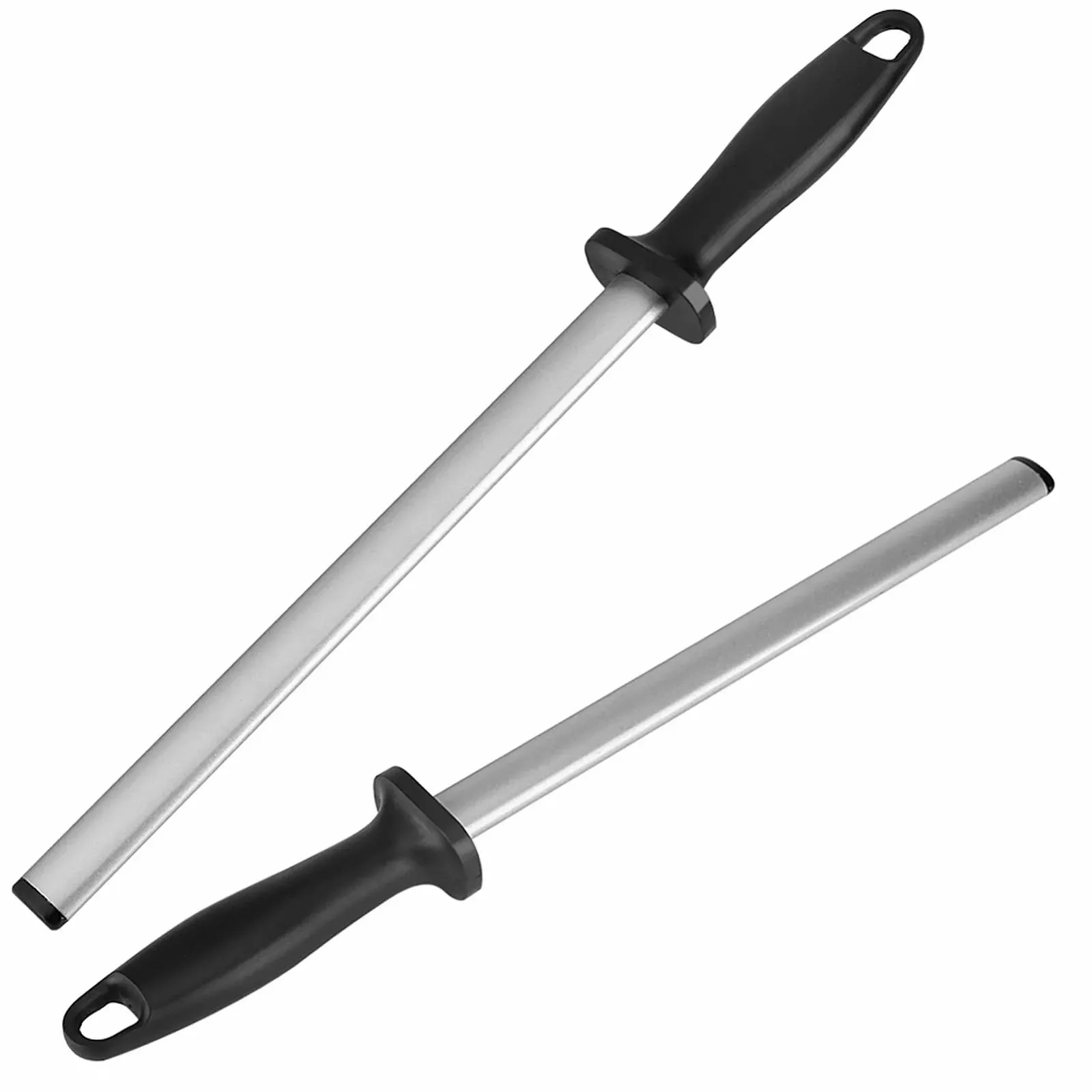 Мусат для ножів 10 дюймів Professional Knife Sharpening Steel Rod алмазний з отвором для підвішування, фото №6