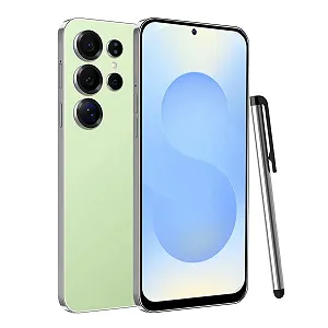 Смартфон S25Ultra 4G Android 12.0 6.6 дюйма 4GB + 32GB ROM/256GB SD Dual SIM Dual Camera Face ID WiFi GPS OTG Зеленый - Фото 1