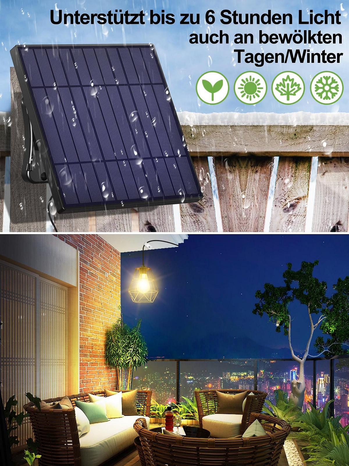 Підвісні сонячні ліхтарі INTELAMP 4000 мА·год з пультом дистанційного керування, фото №2 Підвісні сонячні ліхтарі INTELAMP 4000 мА·год з пультом дистанційного керування, фото №2