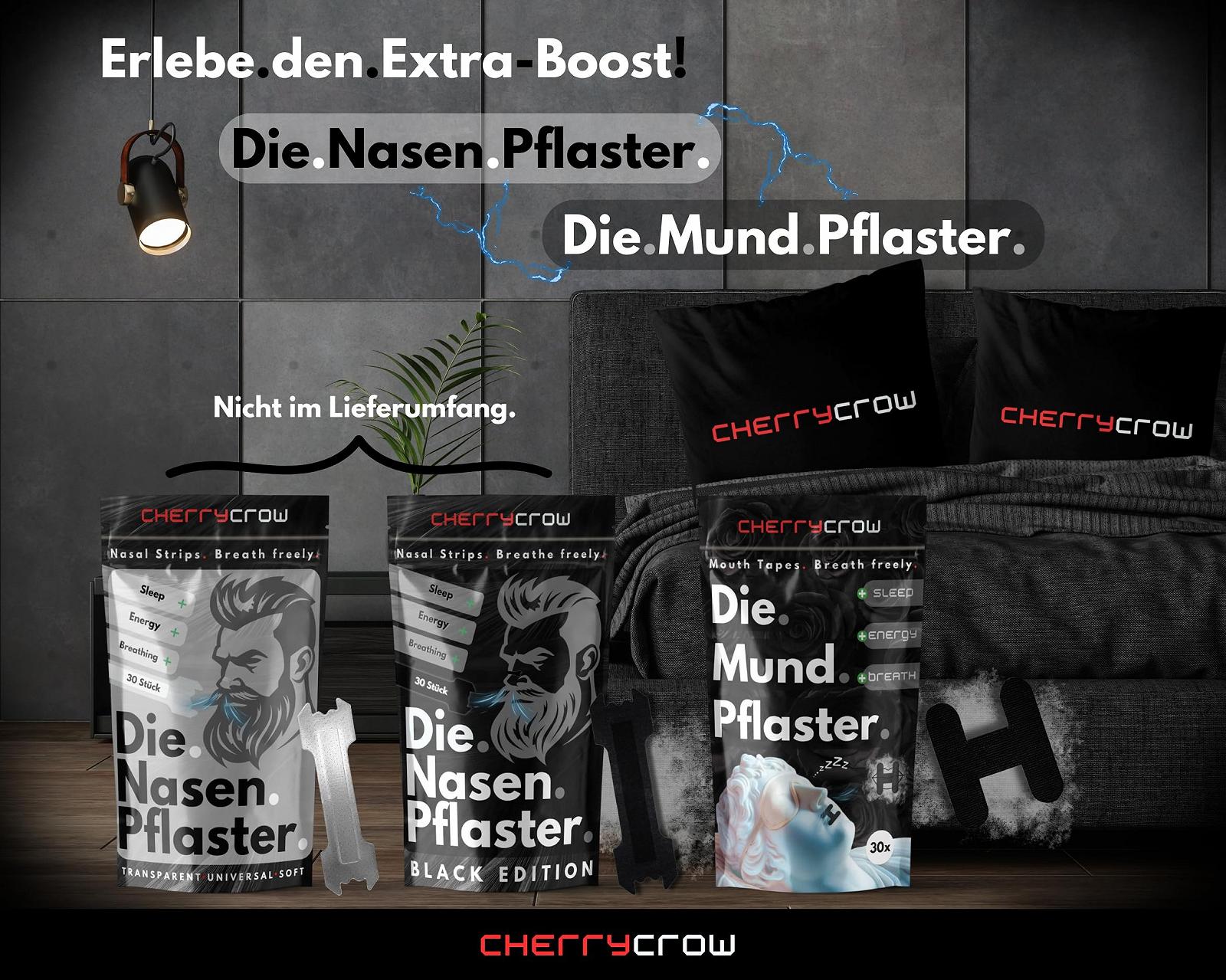 Пластирі для рота CherryCrow (30 шт. в упаковці) Чорні, фото №6