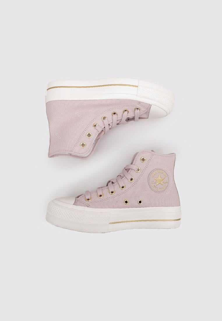 Кеды Converse All Star Lift Серый/Бежевый/Золотой, фото №6