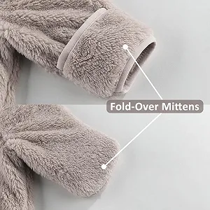 Куртка с капюшоном Generisch Детская Переходная Куртка с Симпатичными Медвежьими Ушками для Девочек, Мягкая Флисовая Подкладка, Теплая Флисовая Куртка-Тедди, Легкая Зимняя Повседневная Куртка для Мальчиков, Удобная Куртка для Активного Отдыха synthetic.ua - Фото 1