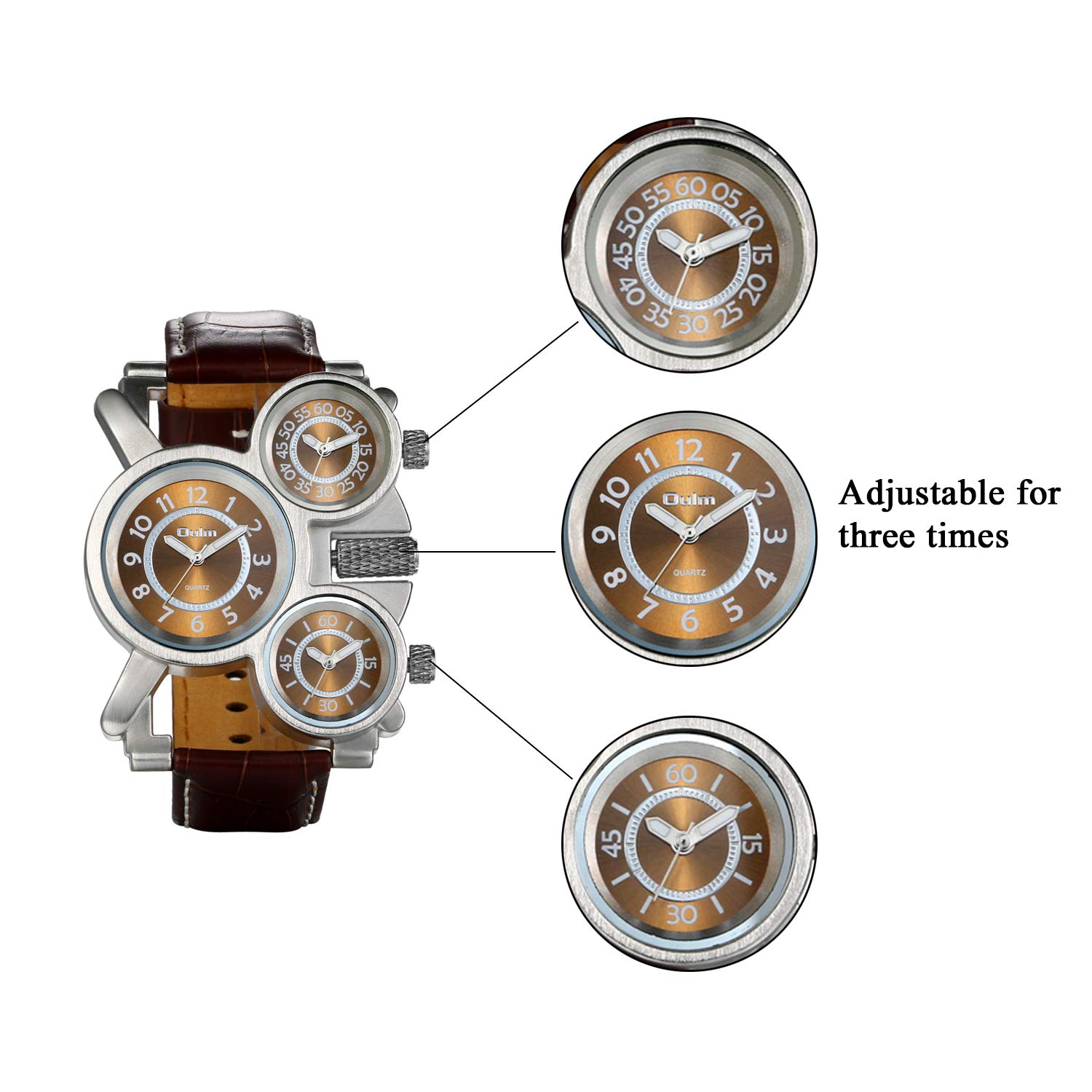 Часы Avaner Мужские Аналоговые Кварцевые С Нержавеющим Сетчатым Ремешком И Тройной Часовой Дисплей, фото №3