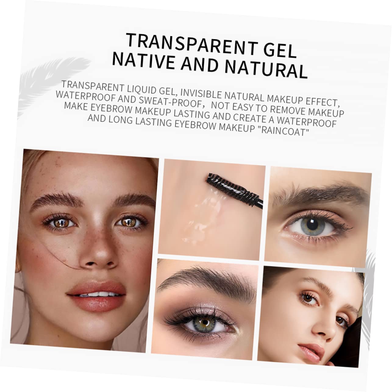 Гель для брів FRCOLOR 6 Eyebrow Liquid Fixing Gel Clear Soap Set, фото №3