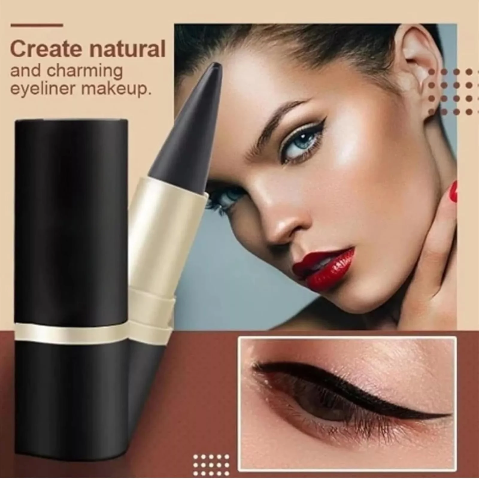 Кремовый Eyeliner Ayky Черный Натуральный Быстросохнущий Матовый, фото №3 Кремовый Eyeliner Ayky Черный Натуральный Быстросохнущий Матовый, фото №3